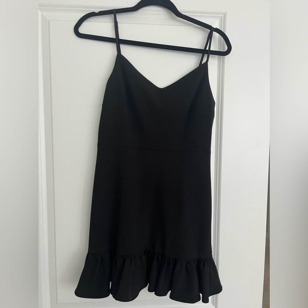 1 state ruffle hem dress.
